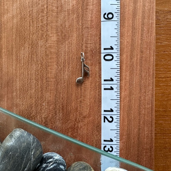 Sterling Silver Music Note Charm - Picture 2 of 5